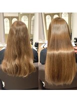 ジーナ 流山おおたかの森(Zina)&nbsp;ブリーチ毛への縮毛矯正☆髪質改善/髪質改善