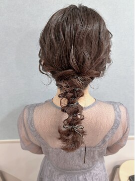 ラフテル(Raftel) ミディアムさんでも◎編みおろし×リボン