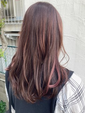 ヴァロ(Valo) インナーカラー／ベビーピンク/ロングレイヤー