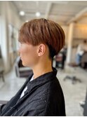 MEN’SHAIRブラウンヘアメンズマッシュ