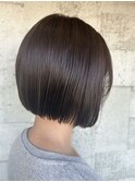 韓国くびれレイヤーカットベージュカラーグレージュカラー