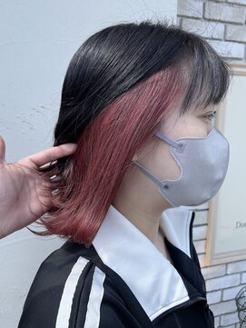 ラビスモア(Lovis moa) 切りっぱなしボブ/ピンクブラウン/エアリーロング/美髪のススメ