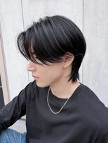 トルネード(TORNADO)&nbsp;メンズショートパーマカルマセンターパート絶壁面長K20240721