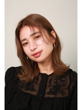 ガーランド (Garland) 切りっぱなしロブ/マロンベージュ/前髪/原宿神宮前