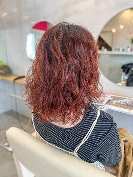 ドラマティックヘア(DRAMATIC HAIR) アプリコットオレンジ×スパイラル