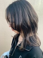 アズール 草加(azule)&nbsp;ロングウルフ　ニュアンスカラー　ブリーチ