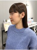 ワイドバング/重めバング/ぱっつん/くくれるボブ/パツっとボブ