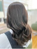 ダークアッシュブラウン×ゆるふわ