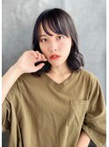 20代30代40代　黒髪ミディアムくびれレイヤー＃883