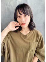 オルテプラスエヌ(horte +n)&nbsp;20代30代40代　黒髪ミディアムくびれレイヤー＃883