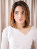 ハイライト艶感ストレート美髪かきあげボブディY浦和20代30代