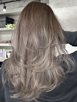 アポロ 横浜駅店(apollo) レイヤーボブハイライトブリーチレイヤーハイトーングレージュ