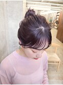 簡単スタイリング伸ばしかけヘア小顔ヘアヘアセット