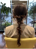 編みおろしヘアセット