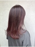 【大森 智博】白髪ぼかしハイライト/ピンクカラー/イルミナ