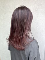 ランプヘアーデザイン(LAMP HAIR DESIGN)&nbsp;【大森 智博】白髪ぼかしハイライト/ピンクカラー/イルミナ