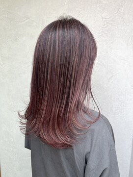 ランプヘアーデザイン(LAMP HAIR DESIGN) 【大森 智博】白髪ぼかしハイライト/ピンクカラー/イルミナ