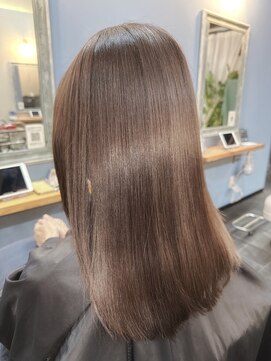 オンアンドオフ コウベ(ONandOFF KOBE) 髪質改善カラーでツヤツヤ秋色ヘア