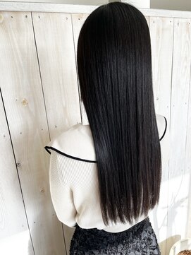 ルアナ(Luana.) 【倉敷/中島/Luana.】艶髪ストレート　ダークグレー