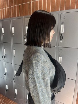 ヘアーアンドメイク ビス(HAIR&MAKE bis) パツッとボブ/髪質改善トリートメント/酸性ストレート【あさみ】