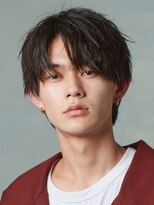 エルマーク 梅田(L-MARK)&nbsp;センターパート/ニュアンスパーマ/カルマパーマ/メンズ/眉毛