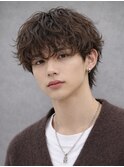 シャドウパーママッシュショートニュアンスパーマ波巻きパーマ