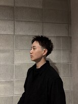ワンワンオー バーバーショップ コンチネンタル(@110 BARBER SHOP continental)&nbsp;テーパーフェードスパイキーショートパーマ