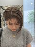 【30代40代に】白髪もなじむ透明感カラー＋似合わせカット＋潤いTr ￥19250→