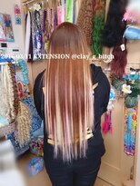 クレイジービッチ(CLAY G BITCH)&nbsp;【￥16800】仙台エクステ ヘソ下 原色ストレート 何色でも OK♪