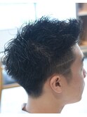 ツイストスパイラルパーマ波巻きスパイラルパーマ刈り上げ