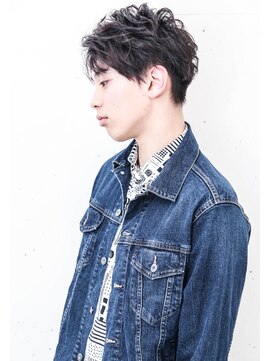 フジヤマ バーバー ショップ(FUJIYAMA BARBER SHOP) くせ毛風パーマ ソフトツーブロック