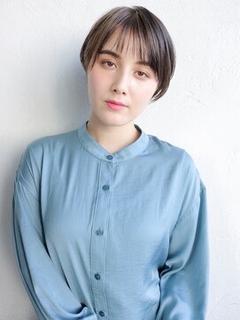 アルバム 渋谷パルコ(ALBUM) ナチュラルショート_厚めバングローライトスリークボブ_7246