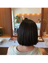 カームヘア 韮塚店(Calm hair)&nbsp;手櫛でまとまるボブ　30代、40代、50代