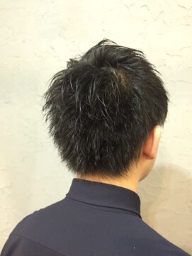 ヒロギンザ 浜松町店(HIRO GINZA) アシメビジネスショートヘア<ヒロ銀座/浜松町/メンズ/理容室>
