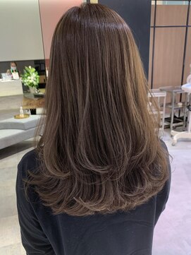 コルソ ケーツー 梅田 茶屋町(corso k-two) corso/大人ナチュラル透明感カーキグレージュ/梅田&茶屋町&中津