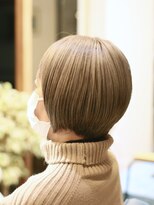 リビーチ ヘア リゾート 赤羽(Rebeach HAIR RESORT)&nbsp;【赤羽リビーチ】ケアブリーチ×グレージュカラーのショートボブ
