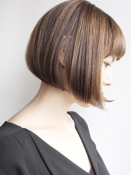 モリオフロムロンドン 松戸店(Morio from London) 【松戸　ムラマツ】カーキベージュ大人かわいい前下りボブ