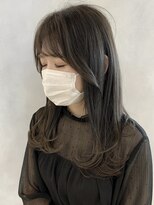 オリンテ バイ レシッド 表参道(orente by rcid)&nbsp;20代30代☆大人可愛いレイヤーロング グレーベージュ/斜めバング