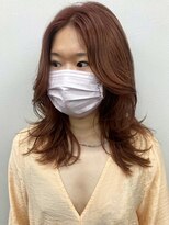 コト 福井大和田店(coto)&nbsp;福井　大和田　オレンジブラウン　外国人風カラー　艶髪透明感