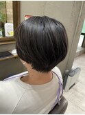 白髪ぼかしハイライト(濃ゆい青編)