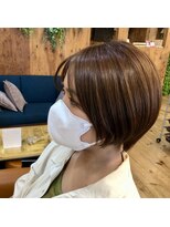 エルムトウキョウ(ELM Tokyo)&nbsp;オレンジブラウンの艶髪ヘア