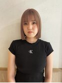【haru】ファッションに合うベージュカラー×雰囲気を出すbob