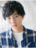 セミウエットくせ毛風な束感こなれ前髪パーママッシュU北浦和