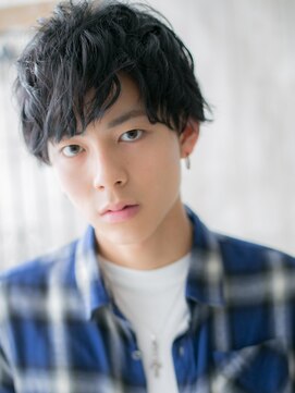 グルーミングサロン バーバー キャッスル 北浦和西口(Grooming salon Barber Castle) セミウエットくせ毛風な束感こなれ前髪パーママッシュU北浦和