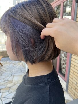 アース 高田馬場店(HAIR&MAKE EARTH) インナーカラー×パープル