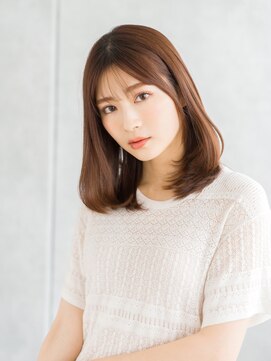エレノア 渋谷公園通り店(Eleanor) シースルーバング×大人ミディ