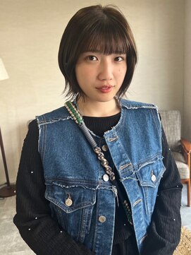 トナリ(tonari) レイヤーショート　アッシュブラウン　10代20代【鹿児島中央駅】