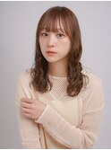ナチュラルウェーブシフォンブラウンワイドバング