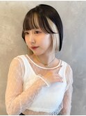 韓国ボブくびれボブ切りっぱなしボブ額下ボブ M0806表参道