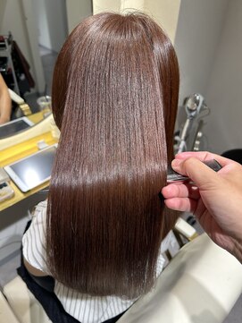 アンサー(answer) "髪質改善で叶える"  抜け感オレンジカラー『銀座/個室』